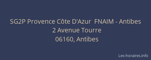 SG2P Provence Côte D'Azur  FNAIM - Antibes