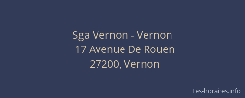 Sga Vernon - Vernon