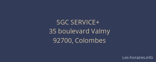 SGC SERVICE+