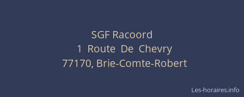 SGF Racoord