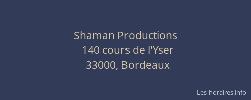 Shaman Productions