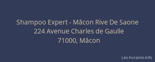 Shampoo Expert - Mâcon Rive De Saone