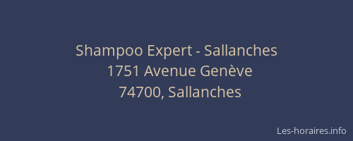 Shampoo Expert - Sallanches