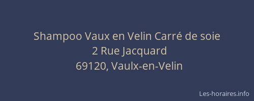Shampoo Vaux en Velin Carré de soie