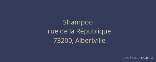 Shampoo