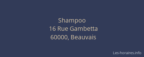 Shampoo