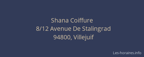 Shana Coiffure