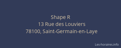 Shape R