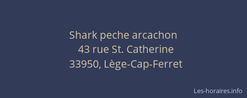 Shark peche arcachon