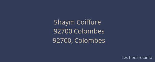 Shaym Coiffure