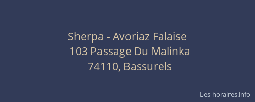 Sherpa - Avoriaz Falaise