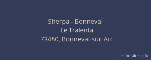Sherpa - Bonneval