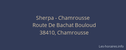 Sherpa - Chamrousse