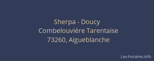 Sherpa - Doucy