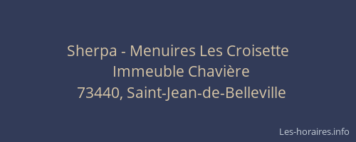 Sherpa - Menuires Les Croisette