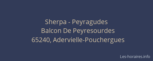 Sherpa - Peyragudes