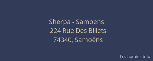 Sherpa - Samoens