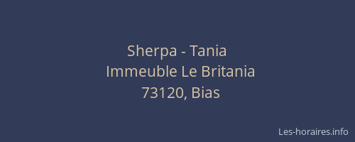 Sherpa - Tania