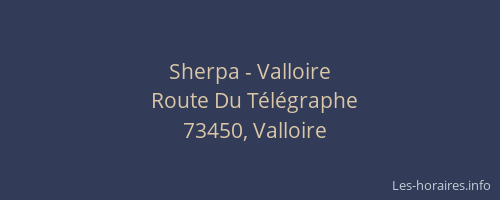 Sherpa - Valloire