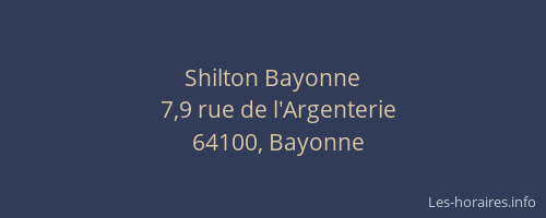 Shilton Bayonne