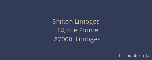 Shilton Limoges