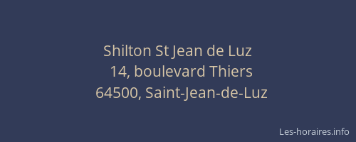 Shilton St Jean de Luz