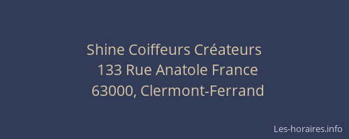 Shine Coiffeurs Créateurs