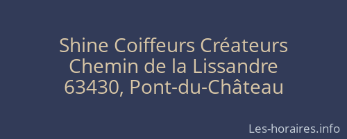 Shine Coiffeurs Créateurs