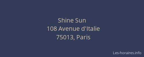 Shine Sun