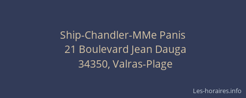 Ship-Chandler-MMe Panis