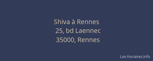 Shiva à Rennes