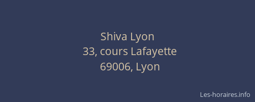 Shiva Lyon