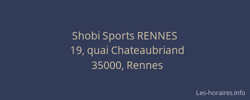 Shobi Sports RENNES