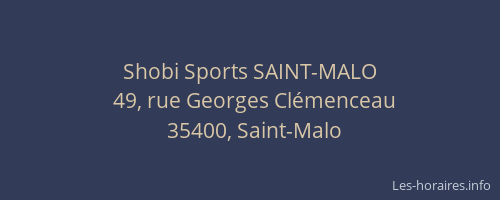 Shobi Sports SAINT-MALO
