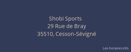 Shobi Sports