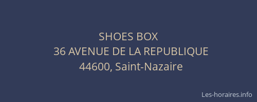 SHOES BOX