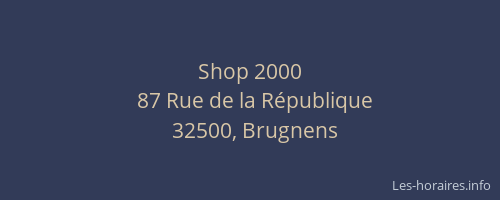 Shop 2000