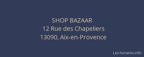 SHOP BAZAAR
