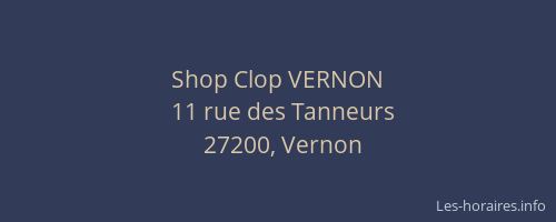 Shop Clop VERNON