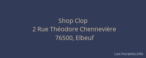 Shop Clop