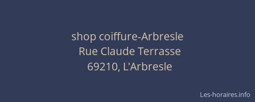 shop coiffure-Arbresle