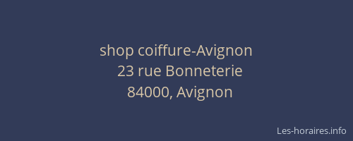 shop coiffure-Avignon