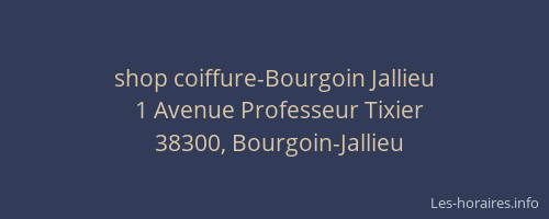 shop coiffure-Bourgoin Jallieu