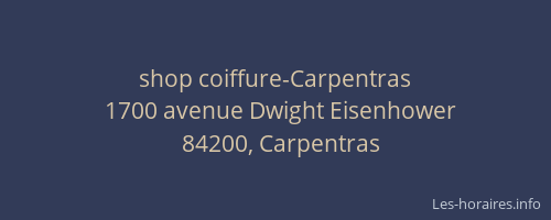 shop coiffure-Carpentras