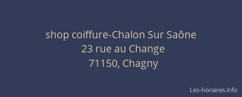 shop coiffure-Chalon Sur Saône