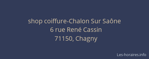 shop coiffure-Chalon Sur Sa&ocirc;ne