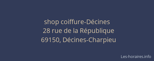 shop coiffure-Décines
