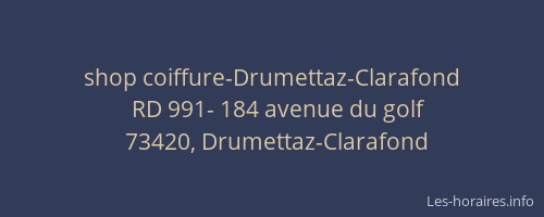 shop coiffure-Drumettaz-Clarafond