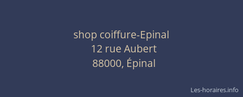 shop coiffure-Epinal