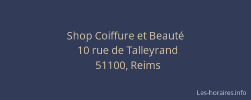 Shop Coiffure et Beauté